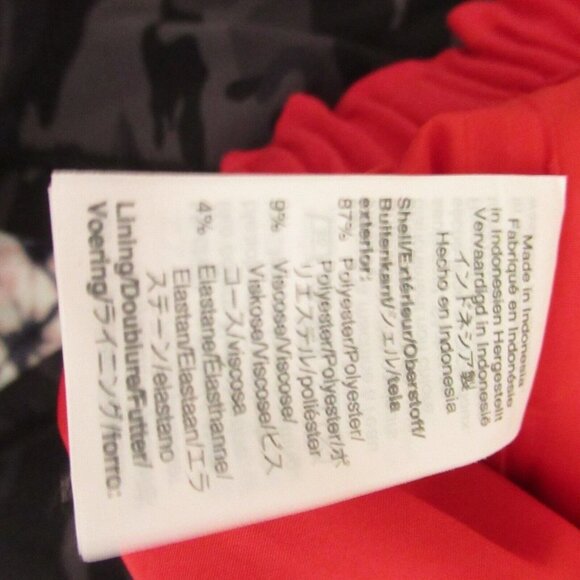 J Crew Skirt 00 Red Pull On Mini A LIne Pockets - Picture 4 of 5